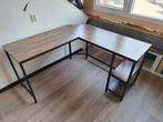 Hoekbureau met 2 planken, Ophalen, Gebruikt, Bureau