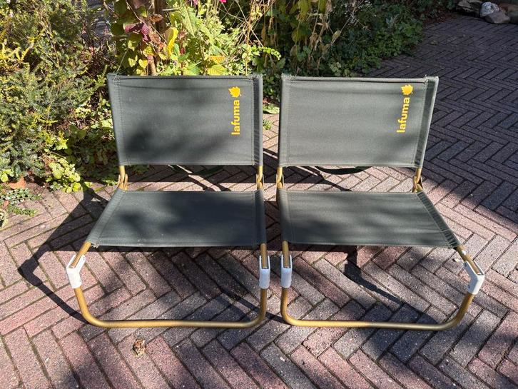 Lafuma (klap)stoeltjes - Zo Goed Als Nieuw, Caravans en Kamperen, Kampeermeubelen, Zo goed als nieuw, Campingstoel, Ophalen