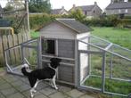 dubbel  KIPPEN HOK     KONIJNEHOK, Dieren en Toebehoren, Pluimvee | Toebehoren, Ophalen of Verzenden, Zo goed als nieuw, Kippenhok of Kippenren