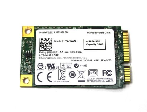 Lite-On LMT-32L3M - 32GB mSATA SSD Drive, Computers en Software, Harde schijven, Gebruikt, Laptop, Intern, SSD, SATA, Ophalen of Verzenden