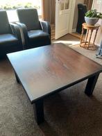Massieve salontafel (95x95x48cm), 50 tot 100 cm, Gebruikt, Overige houtsoorten, Ophalen
