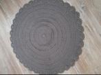 Rond gehaakt vloerkleed, antraciet 120cm., Ophalen of Verzenden
