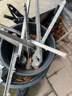 Harmonica Gaas met Palen en Staanders, Ophalen, Gebruikt, 10 tot 20 meter, Gaas