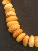 Antiek Amber Butterscotch Ketting, Gebruikt, Verzenden, Geel, Steen of Mineraal