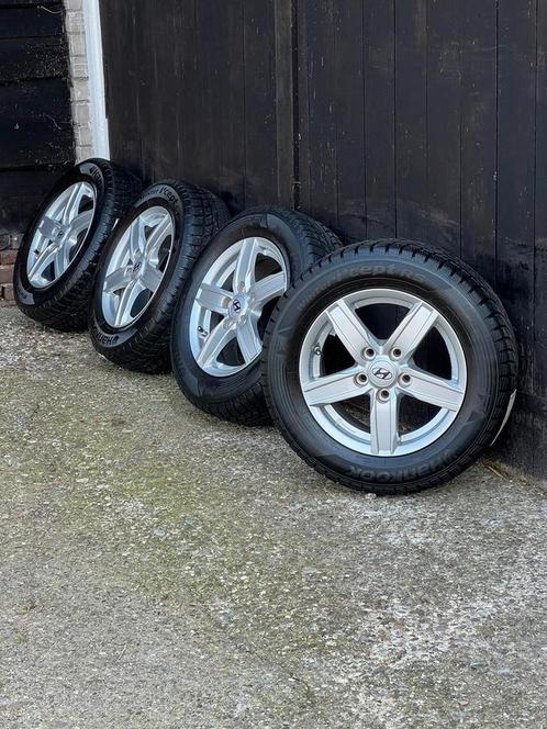 Hyundai velgen 5x114,3 195/65R15 hankhook winter TPMS set, Auto-onderdelen, Banden en Velgen, Banden en Velgen, Winterbanden, 15 inch