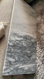 Marmeren Plaat - Grijs Geaderd 90x40x2cm Nieuw, Huis en Inrichting, Tafels | Salontafels, Ophalen, Overige materialen, 50 tot 100 cm