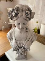 Mooie Vrouwen buste beton 46 cm, Ophalen, Gebruikt, Mensenbeeld