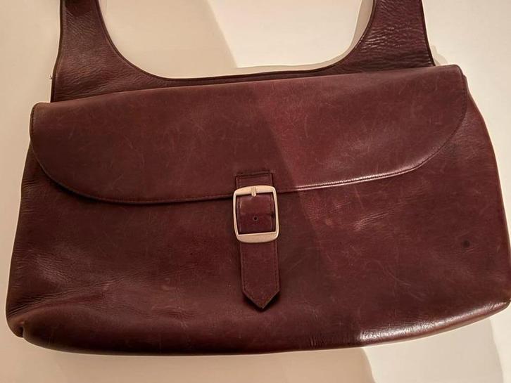 Bosboom Handtas - Stijlvol en Praktisch!, Sieraden, Tassen en Uiterlijk, Tassen | Damestassen, Gebruikt, Handtas, Bruin, Ophalen of Verzenden