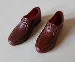 Vintage (Barbie) Ken schoenen bruin 60's, Ophalen of Verzenden, Kleertjes