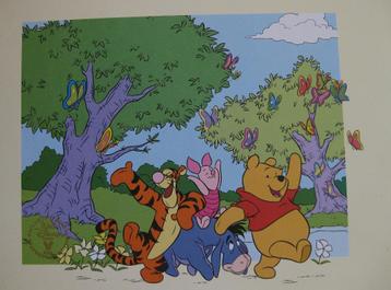 Walt Disney Studio Litho  2001 Winnie The Poeh 2 Stuks beschikbaar voor biedingen