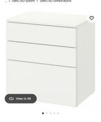 SMASTAD /PLATSA Chest of 3 drawers, white/white, 60x42x63 cm, Huis en Inrichting, Kasten | Ladekasten, Ophalen, Zo goed als nieuw