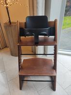 Stokke Tripp Trapp kinderstoel walnoot + Babyset zwart., Kinderen en Baby's, Kinderstoelen, Ophalen, Gebruikt, Meegroeistoel, Stoelverkleiner