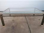 Messing salontafel 128x78x44 cm, Ophalen, 100 tot 150 cm, 50 tot 100 cm, Zo goed als nieuw