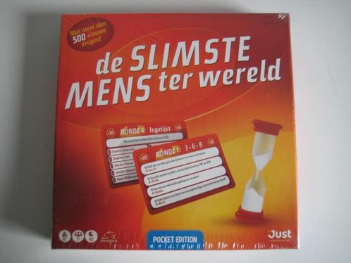 Spel De Slimste Mens ter Wereld pocket edition NIEUW!, Hobby en Vrije tijd, Denksport en Puzzels, Nieuw, Overige typen, Minder dan 500 stukjes
