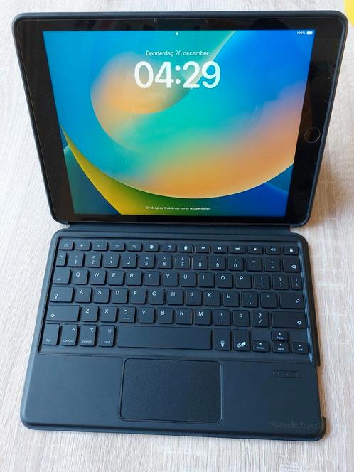 I-pad cover met qwerty toetsenbord, backlight, touchpad, Computers en Software, Tablet-hoezen, Ophalen of Verzenden