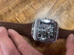Nieuw Pols horloge hublot geneve bruin, Sieraden, Tassen en Uiterlijk, Ophalen of Verzenden, Nieuw, Leer, Overige merken