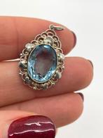 A938 Prachtige zilveren art deco hanger, Ophalen of Verzenden, Zilver, Hanger