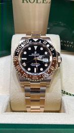 Rolex gmt master II rose gold rootbeer Ref 126715CHNR, Rolex, Polshorloge, Ophalen of Verzenden, Zo goed als nieuw