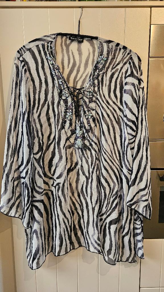 Head over Heels voile tuniek, maat 52., Kleding | Dames, Head over Heals, Ophalen of Verzenden, Zo goed als nieuw, Blouse of Tuniek