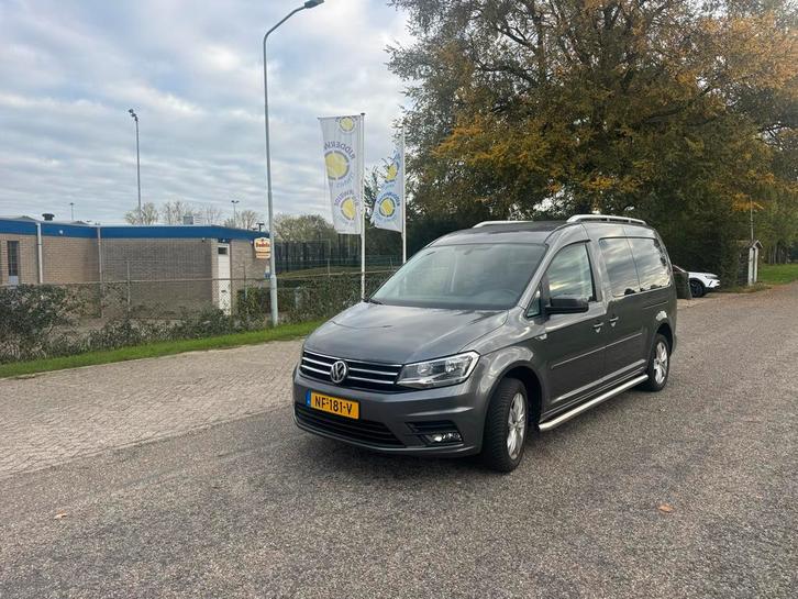 Volkswagen Caddy maxi 7 persoon 2.0 TDI 110KW AUT 2016 Grijs, Auto's, Volkswagen, Bedrijf, Caddy Maxi, 4x4, ABS, Adaptive Cruise Control