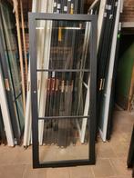 83x201,5cm binnendeur opdek rechts staallook zwart SL2, Ophalen, 80 tot 100 cm, ., Glas