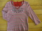 ESPRIT t- shirt rood grijs streep maat M - als nieuw -, Kleding | Dames, T-shirts, Maat 38/40 (M), Ophalen of Verzenden, Zo goed als nieuw