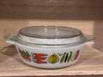Dekschaaltje van glas met groentemotief Made in England, Ophalen of Verzenden, Glas, Overige stijlen