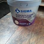 new sigma, Doe-het-zelf en Verbouw, Verf, Beits en Lak, 5 tot 10 liter, Wit, Nieuw, Ophalen of Verzenden