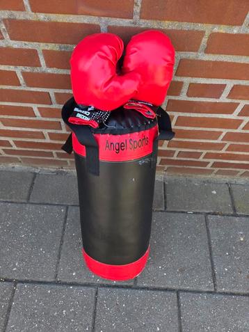 Bokszak met handschoenen  beschikbaar voor biedingen