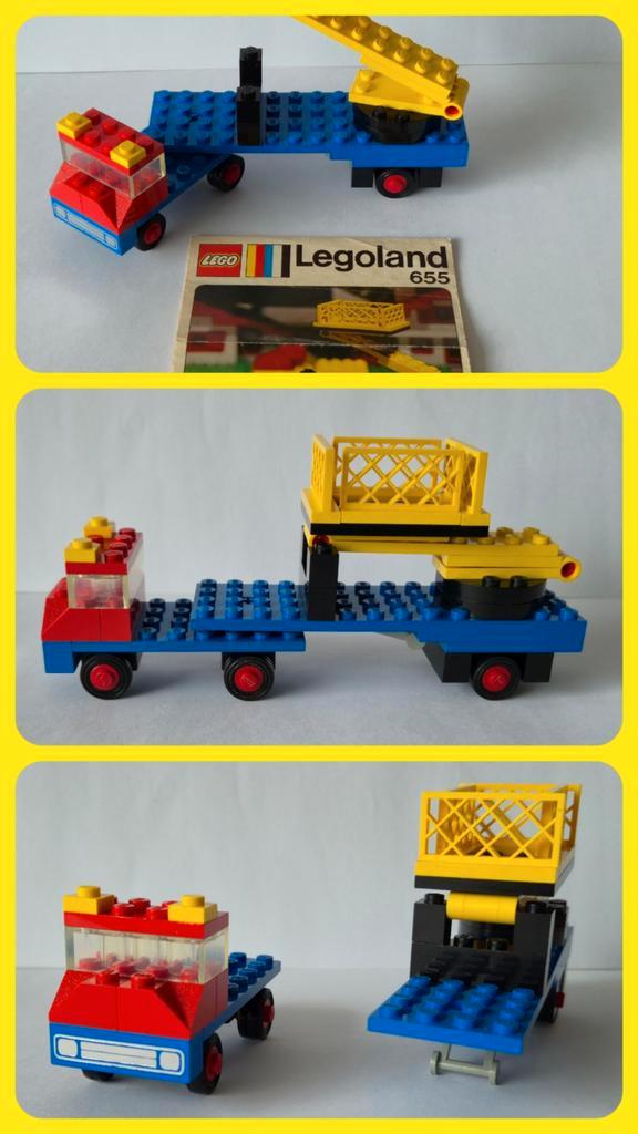 Vintage lego set 655 Mobiele hydraulische Takel, Kinderen en Baby's, Speelgoed | Duplo en Lego, Gebruikt, Lego, Complete set, Ophalen of Verzenden
