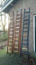 Houten ladder, trap, huishoudtrap vanaf 15,- per stuk, Antiek en Kunst, Curiosa en Brocante, Ophalen