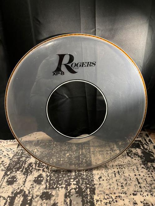 ROGERS XP-8 BASSDRUM FRONTVEL 24”, Muziek en Instrumenten, Percussie, Gebruikt, Trommel, Ophalen of Verzenden