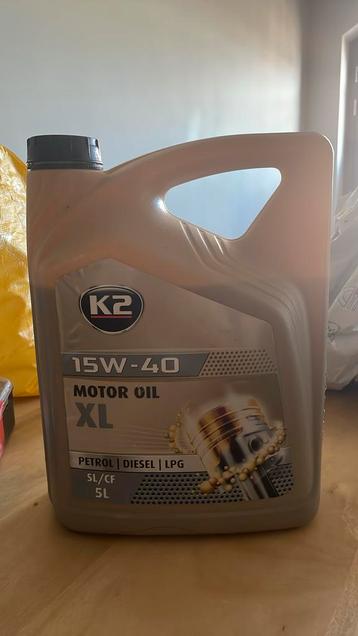 Motorolie K2 15W-40 –ong. 4 liter over (voor benzine/diesel) beschikbaar voor biedingen