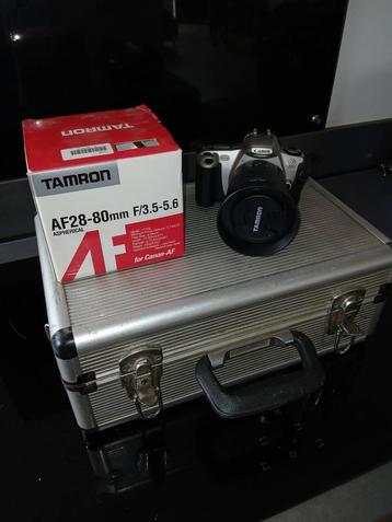 Canon EOS 300 + Tamron Lens + Koffer - Perfecte Staat beschikbaar voor biedingen