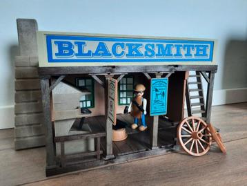 Playmobil Western Blacksmith 1977 compleet in originele doos beschikbaar voor biedingen