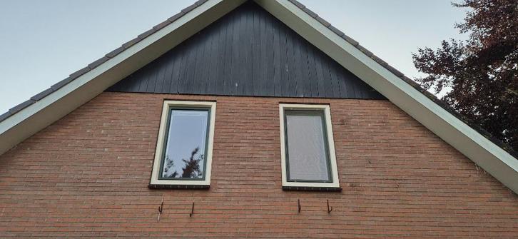 Gebruikte kunststof kozijnen 4 stuks, Draaikiepraam 880x1497, Doe-het-zelf en Verbouw, Deuren en Horren, Gebruikt, Garagedeur