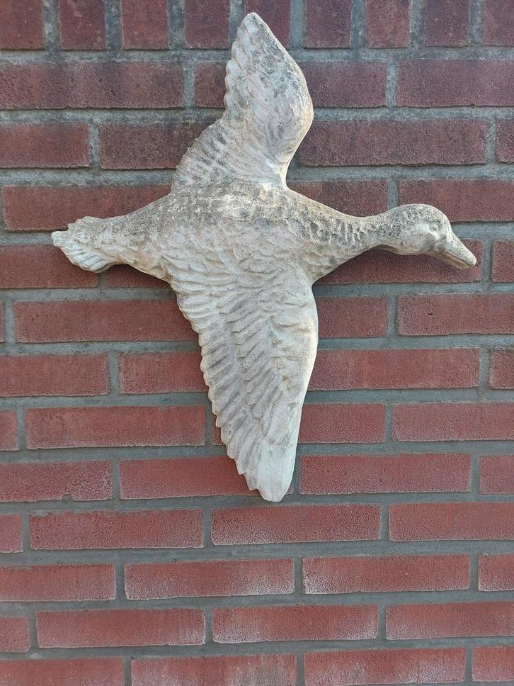 Betonnen Tuinbeeld Eend, Tuin en Terras, Tuinbeelden, Gebruikt, Dierenbeeld, Beton, Ophalen