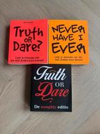 Set van 3 party-boeken Truth or Date & Never Have I Ever, Ophalen of Verzenden, Zo goed als nieuw, Overige typen