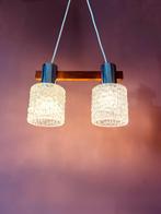 Bijna als nieuw! “60’s JT Kalmar hanglamp, Huis en Inrichting, Lampen | Hanglampen, Ophalen of Verzenden, Zo goed als nieuw, Glas