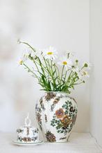 M depose. H bequet dekselvaas bloemen, Ophalen of Verzenden