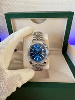 Rolex Datejust Blue Dial 41MM, Staal, Polshorloge, Ophalen of Verzenden, Zo goed als nieuw