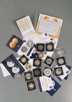 Veel munten UNC/Proof met certificaten, Ophalen of Verzenden, Zilver