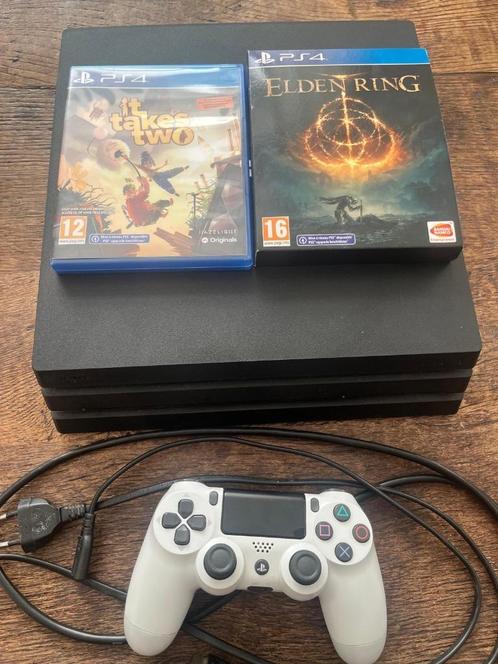 ps4 pro, Spelcomputers en Games, Spelcomputers | Sony PlayStation 4, Zo goed als nieuw, Pro, 1 TB, Met 1 controller, Met games