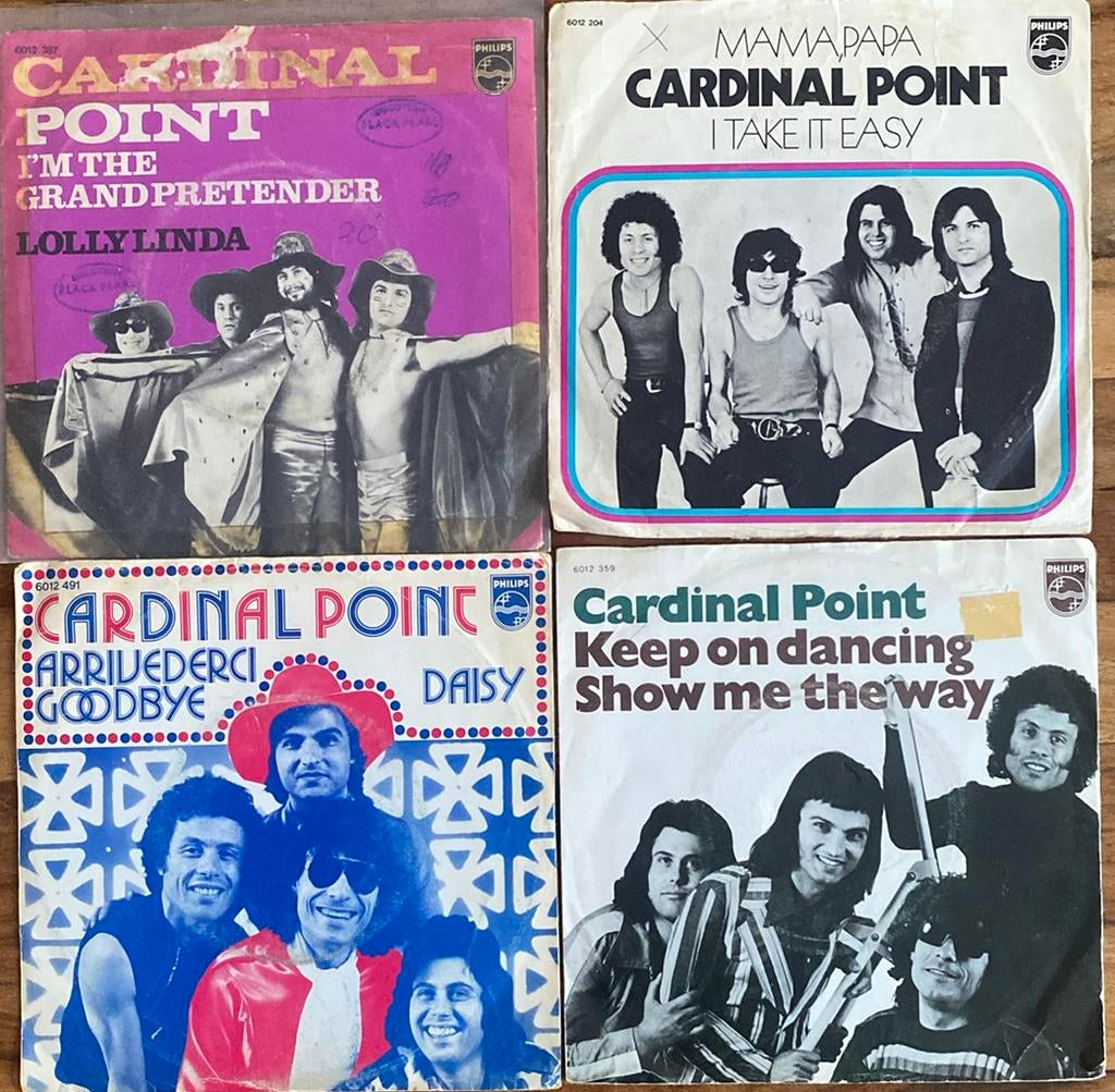 4 Singles van Cardinal Point, Gebruikt, 7 inch, Single, Ophalen of Verzenden