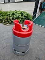Gasfles met aansluitingen, Ophalen, Gebruikt