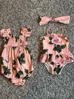 Dolce&Gabanna badpak met bijpassende pakje en haarmaand 74, Kinderen en Baby's, Babykleding | Maat 74, Meisje, Dolce & Gabbana