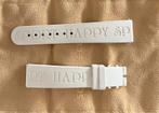 Chopard rubber Happy Sport strap horlogebandje ecru wit, Chopard, Wit, IOS, Ophalen of Verzenden