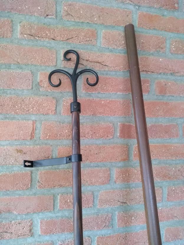 Gordijnroedes hout diverse  (199 + 220 cm), Huis en Inrichting, Stoffering | Gordijnen en Lamellen, Zo goed als nieuw, Minder dan 100 cm