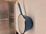Blauwe emaille schenk/steelpan, Antiek en Kunst, Antiek | Emaille, Ophalen of Verzenden