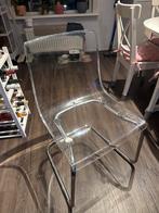 6 IKEA Tobias Stoel - Transparant Design, Overige materialen, Gebruikt, Overige kleuren, Ophalen of Verzenden